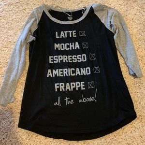 Coffee Baseball Tee